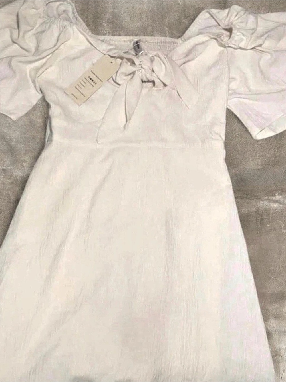 Mini Dress in White Size Large NWT